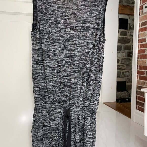 Aritzia Wilfred Free Izabel Romper Sz SX BLack- Gray Knit Casual - Picture 7 of 7